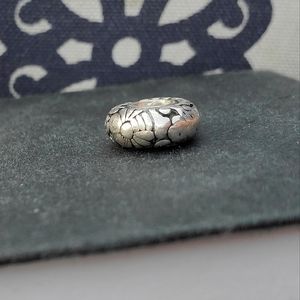 *SOLD*Trollbeads Clouds and Flowers 2009 Limited Edition China Silver.